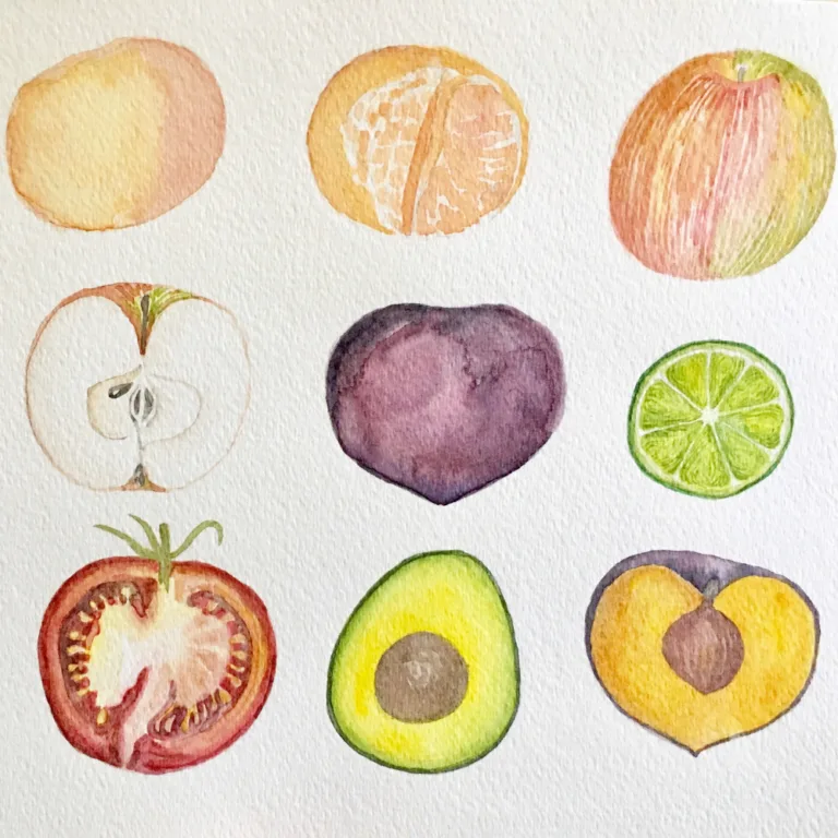 Painting Summer Produce in Watercolor