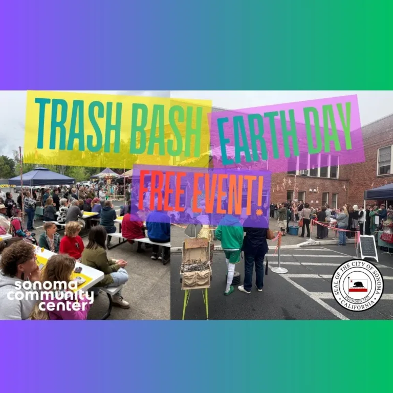 Trash Bash in Partnership with City of Sonoma’s Inaugural Earth Day